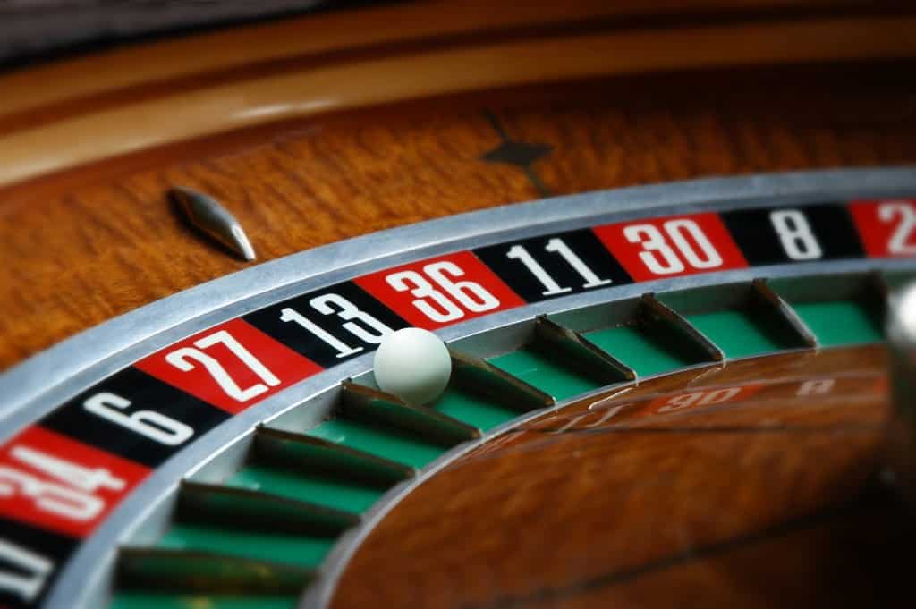 close up of roulette wheel